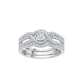 thumbnail image 1 of Diamond Bridal Set in 14K White Gold (1/2 cttw) (I-Color, SI3-I1 Clarity) (Size-10), 1 of 2