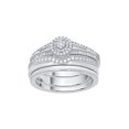 thumbnail image 1 of Diamond Bridal Set in 14K White Gold (1/8 cttw) (I-Color, SI3-I1 Clarity) (Size-8.5), 1 of 2
