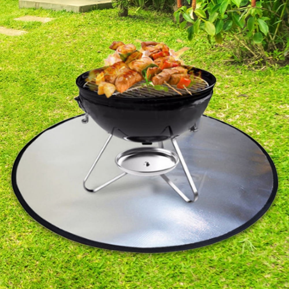 Diamond Camping Fireproof Grill Mat Durable Fire Pit Ember Mat Outside Indoor Protection