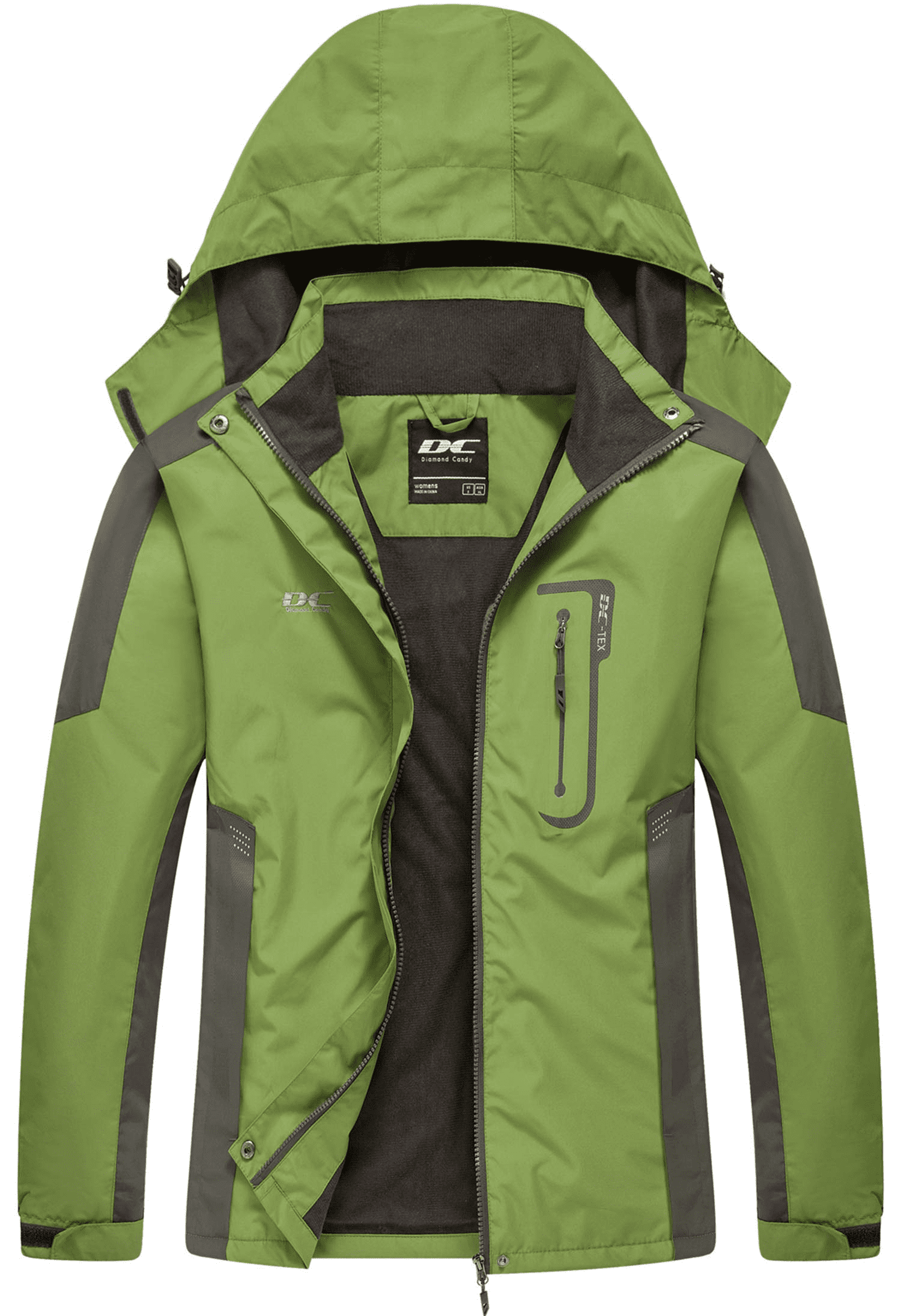 Diamond Candy Waterproof Rain Jacket Women Lightweight Outdoor