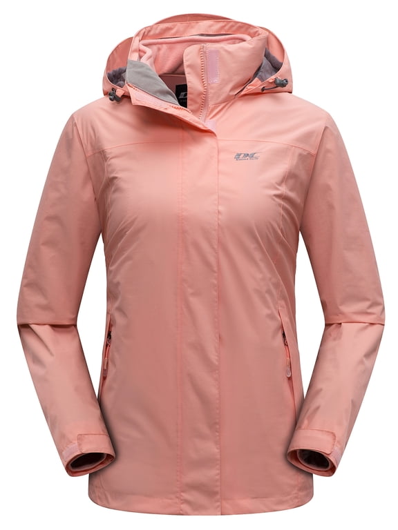 Diamond Candy Womens 3-in-1 Winter Jacket Waterproof Rain Coat with Hood Warm Fleece Ski Jackets
