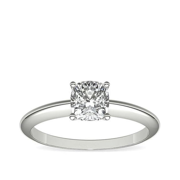 Diamond-Capitals 2.00 Carat Excellent Cushion Cut Natural Diamond Solitaire Wedding Ring for Ladies Solid 950 Platinum Size 7