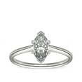 thumbnail image 1 of Diamond-Capitals 2.00 Carat Luxurious Marquise Cut (D/VVS1) Moissanite Diamond Solitaire Engagement Ring for Ladies Solid 14K White Gold Size 5.5, 1 of 6