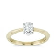 thumbnail image 1 of Diamond-Capitals 2.00 Carat Sparkle Oval Cut Moissanite Diamond Solitaire Wedding Ring for her in Solid 14K Yellow Gold Size 4, 1 of 6