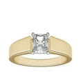 thumbnail image 1 of Diamond-Capitals 2.00 Carat Stylish Radiant Cut (D/VVS1) Moissanite Diamond Ring for Anniversary Gift Solid 18K Yellow Gold Size 8, 1 of 6