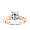 thumbnail image 1 of Diamond-Capitals 2.00 Carat Stylish Radiant Cut (D/VVS1) Moissanite Ring for Anniversary Gift Solid 18K Rose Gold Size 8, 1 of 8