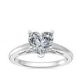 thumbnail image 1 of Diamond-Capitals 2.00 Ct Excellent Heart Cut IGI Certified Lab Grown Diamond Fashionable Solitaire Engagement Ring for Fiancee Solid 18K White Gold Size 4.5, 1 of 9