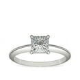 thumbnail image 1 of Diamond-Capitals 2.00 Ct Princess Cut Natural Diamond Elegant Solitiare Ring for Wedding Gift Solid 950 Platinum Size 8, 1 of 6