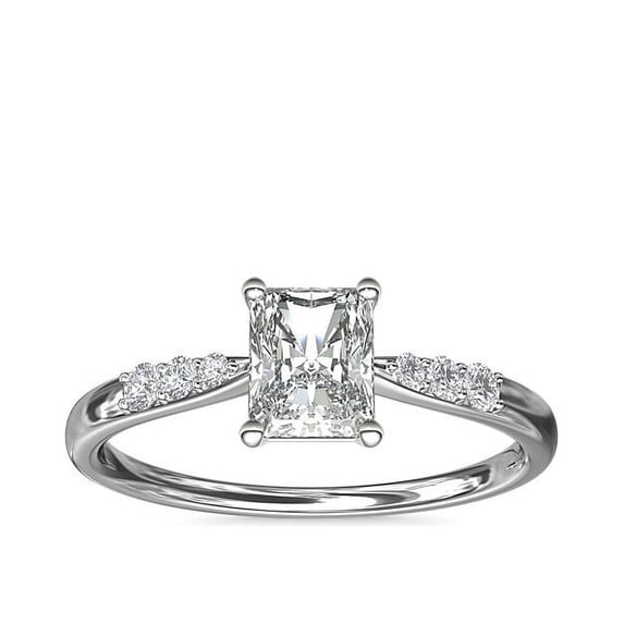 Diamond-Capitals 2.15 Ct Radiant Cut Luxurious Solitaire Natural Diamond (F-G/VS1) Proposal Ring for Women Solid 950 Platinum Size 7.5