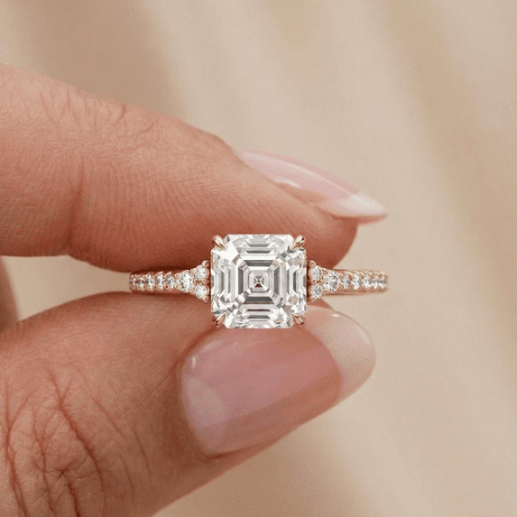 Diamond-Capitals 2.15 tcw Excellent Asscher Cut IGI Certified Lab Grown ...