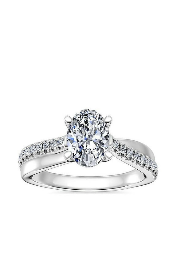 2.20 Carat (F-G/VS1) Natural wonderful Oval Cut Diamond Solitaire Anniversary Ring for Gift Solid 950 Platinum Size 7