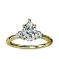 thumbnail image 1 of Diamond-Capitals 2.20 Ct Fine Pear Cut Moissanite 3 Stone Ring for Anniversary Gift Solid 18K Yellow Gold Size 11, 1 of 7