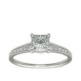 thumbnail image 1 of Diamond-Capitals 2.20 Ct Genuine Princess Cut Natural Diamond Solitaire Engagement Ring for Gift (F-G/VS1) Solid 950 Platinum Size 4, 1 of 6