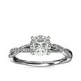 thumbnail image 1 of Diamond-Capitals 2.25 Carat Round Cut Moissanite Sparkle Anniversary Ring for Gift Solid 18K White Gold Ring Size 11.5 (D/VVS1), 1 of 8