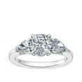thumbnail image 1 of Diamond-Capitals 2.30 Ct Natural Fashionable Cushion Cut Diamond Three Stone Anniversary Ring for Gift Solid 950 Platinum (F-G/VS1) Size 10, 1 of 8