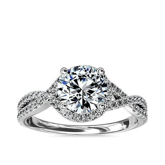 Diamond-Capitals 2.50 Carat (F-G/VS1) Natural Beautiful Round Cut Diamond Solitaire Engagement Ring for Women Solid 950 Platinum Size 7