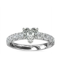 Diamond-Capitals 2.50 Carat (F-G/VS1) Natural Shiny Heart Cut Diamond Solitaire Engagement Ring for Women Solid 950 Platinum Size 7