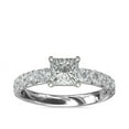 thumbnail image 1 of Diamond-Capitals 2.50 Ct Fashionable Princess Cut Natural Diamond Solitaire Ring for Wedding Solid 950 Platinum Size 11 (F-G/VS1), 1 of 6
