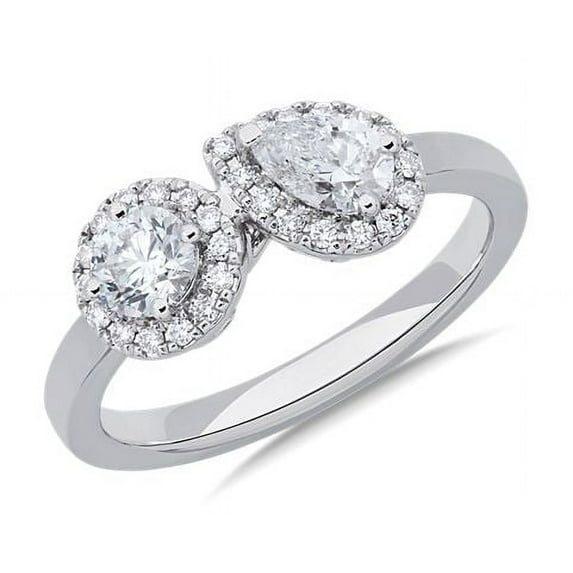 Diamond-Capitals 2.70 Ct Sparkle Round Cut Natural Diamond Halo Wedding Ring for Women Solid 950 Platinum Size 3 (F-G/VS1)