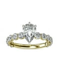 thumbnail image 1 of Diamond-Capitals 2.85 Ct Stunning Pear Shape IGI Certified Lab Grown Diamond Solitaire Anniversary Ring for Ladies Solid 14K Yellow Gold Size 5.5 (E/VVS2), 1 of 7