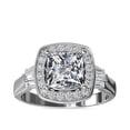 thumbnail image 1 of Diamond-Capitals 3.00 Ct Genuine Princess Shape Natural Diamond Solitaire Anniversary Ring for Ladies Solid 950 Platinum Size 5.5 (F-G/VS1), 1 of 8