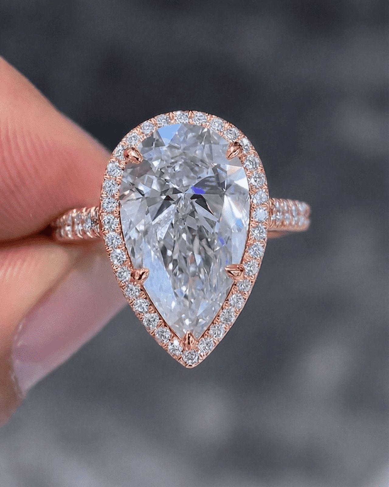 Diamond-Capitals 5.50 tcw Pear Brilliant Cut IGI Certified Lab Grown ...