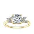 thumbnail image 1 of Diamond-Capitals IGI Certified 2.25 Carat Stylish Cushion Cut Lab Grown Diamond (E/VVS2) Solitiare Engagement Ring For Gift Solid 18K Yellow Gold Size 5, 1 of 9