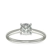 Diamond-Capitals Latest Design 2.00 Carat Natural Cushion Cut Solitaire Diamond Wedding Ring for FianceeSolid 950 Platinum Size 7