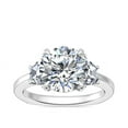 thumbnail image 1 of Diamond-Capitals Natural 2.30 Ct Classic Round Cut Diamond Three Stone Anniversary Ring for Women Solid 950 Platinum (F-G/VS1) Size 11.5, 1 of 7