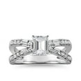 thumbnail image 1 of Diamond-Capitals Natural 2.60 Carat Stylish Emerald Cut Diamond (F-G/VS1) Solitiare Wedding Ring For Ladies Solid 950 Platinum Size 10, 1 of 6