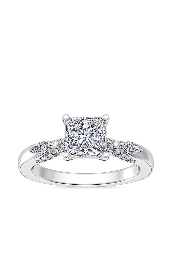 Princess Cut 2.20 Ct Beautiful Natural Diamond Solitaire Anniversary Ring for Gift Solid 950 Platinum (F-G/VS1) Size 7