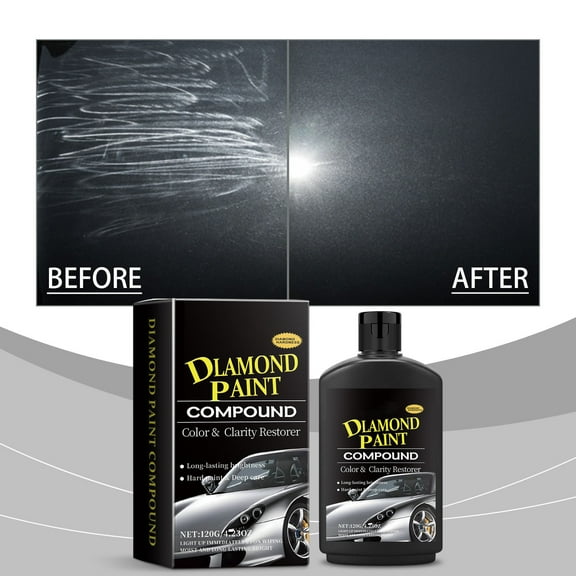 Diamond Car Scratch Remover Polishing Paste, Oxide Compound Restorer and Protective Care for Auto Body