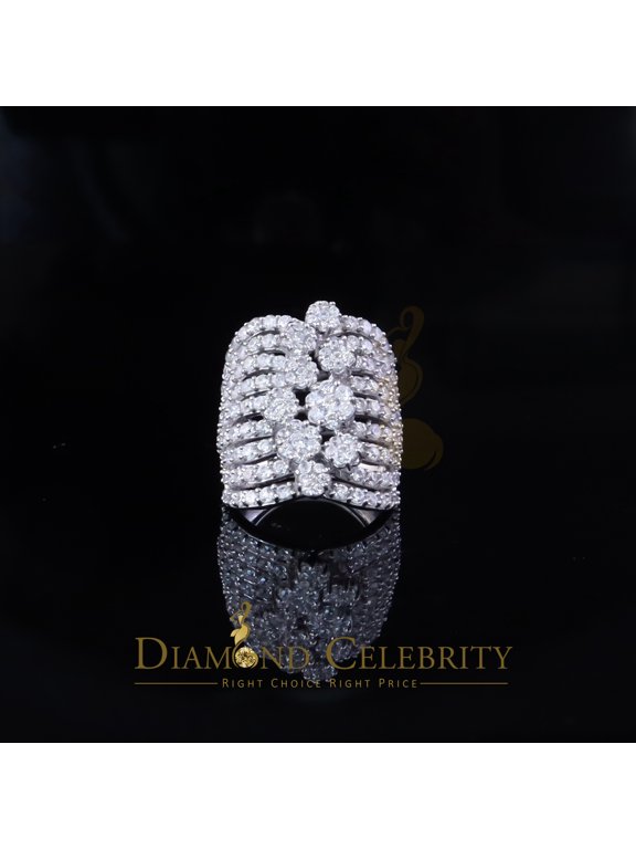 's 925 Silver White 7.00 ct Cubic Zirconia Water Fall Fashion Womens Ring Size 5.5