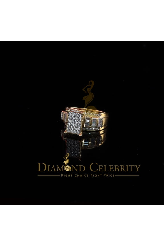 's 925 Sterling Yellow Silver 1.31ct Cubic Zirconia Cinderella Womens Rings Size 8