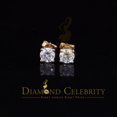 thumbnail image 1 of Diamond Celebrity's Mens/Women Stud Yellow 925 Silver W/ 2.00ct VVS 'D' Moissanite Stud Earring, 1 of 12