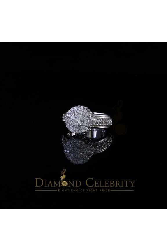 's White Cubic Zirconia 5.20ct Hip Hop Rapper Engagement Rings For Men Size 10