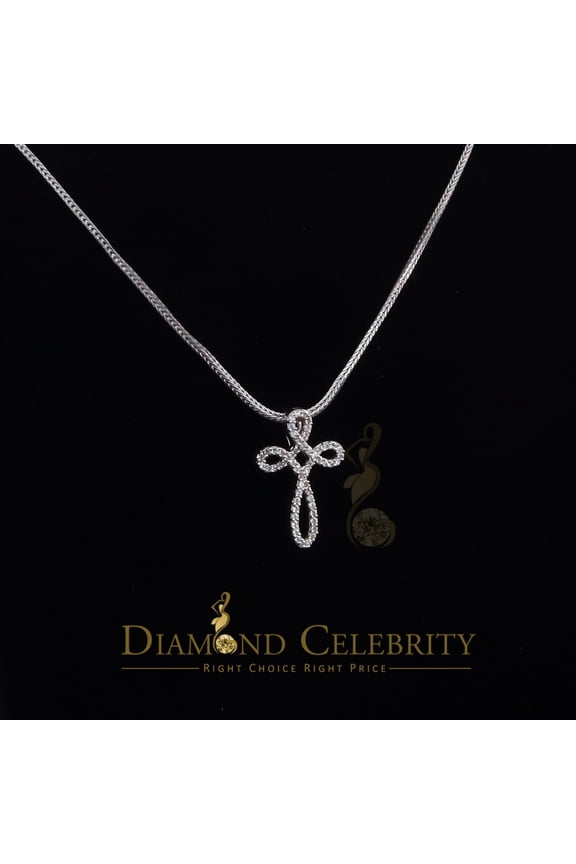 'sWhite Charming Necklace 925 Sterling Silver Pendant with 3.41ct Cubic Zirconia