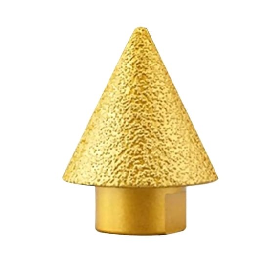 Diamond Chamfer Bit 38mm, Gold for Enlarging & Shaping Holes in Porcelain & Stone