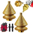 thumbnail image 1 of Diamond Chamfering Bit for Angle Grinder, 4-in-1 Diamond Beveling Bit Milling Finger Bits for Tile, Porcelain, Marble, Granite, Stone, Hole Enlarger & Edge Smoother with M10 Thread Adapter (MIX), 1 of 7