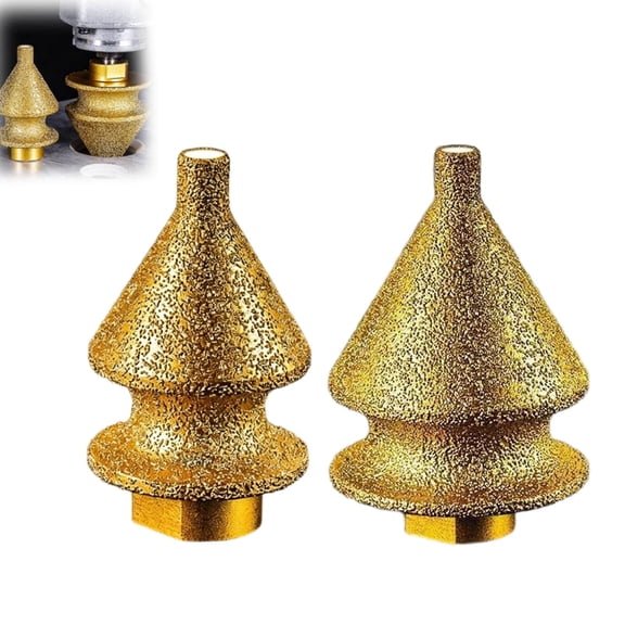 Diamond Chamfering Bit for Angle Grinder, 4-in-1 Diamond Beveling Bit Milling Finger Bits with M10 Adapter for Tile, Marble, Granite, Stone