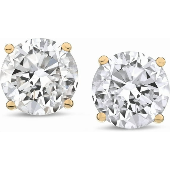 The Diamond Channel CERTIFIED 1 to 6 Carat LAB GROWN Solitaire Diamond Stud Earrings Round Cut 4 Prong Screw Back (F-G Color, VS1-VS2 Eye Clean Clarity)
