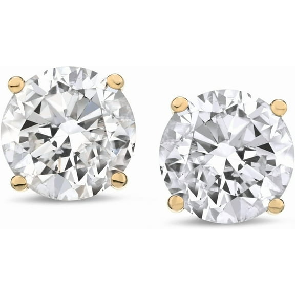 The Diamond Channel CERTIFIED 1 to 6 Carat LAB GROWN Solitaire Diamond Stud Earrings Round Cut 4 Prong Screw Back (F-G Color, VS1-VS2 Eye Clean Clarity)