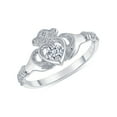 thumbnail image 1 of Diamond Claddagh Ring In Solid Gold, 1 of 2