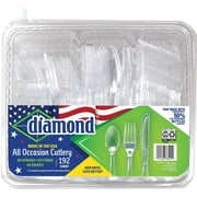 Diamond Clear Assorted Cutlery, 192 Count