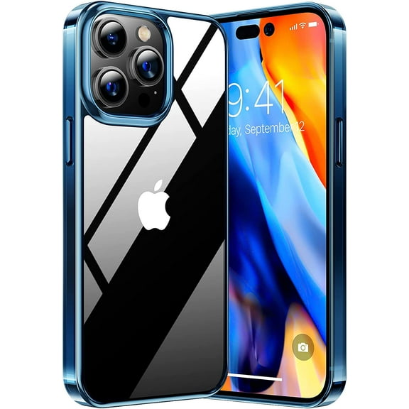 Diamond Clear Designed for iPhone 14 Pro Max Case [Anti-Yellowing Tech][Heavy Duty Protection] Case for iPhone 14 Pro Max Phone Cases Slim 6.7 inch 2022 Cover, Crystal Clear
