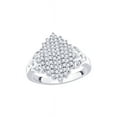 thumbnail image 1 of Diamond Cluster Fashion Ring in 10K White Gold (1/2 cttw) (I-Color, SI3/I1-Clarity) (Size-5), 1 of 2