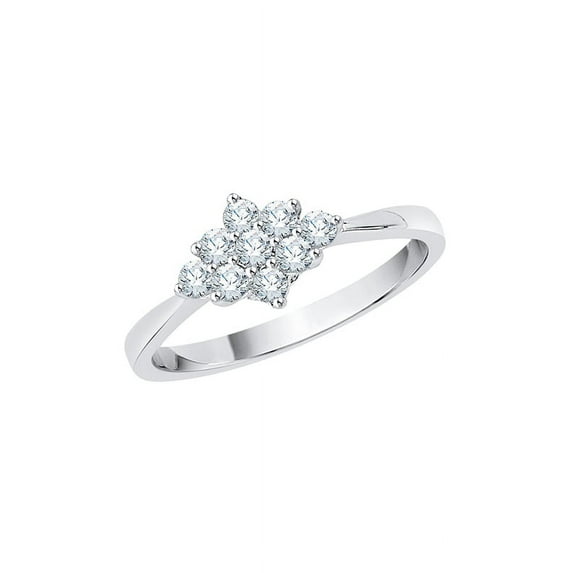 Diamond Cluster Fashion Ring in 14K Gold (1/3 cttw) (I-Color, SI3-I1 Clarity)