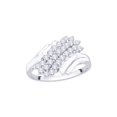 thumbnail image 1 of Diamond Cluster Fashion Ring in 14K White Gold (1/2 cttw) (I-Color, SI3/I1-Clarity) (Size-8.5), 1 of 2