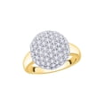 thumbnail image 1 of Diamond Cluster Fashion Ring in 14K Yellow Gold (1 cttw) (I-Color, SI3/I1-Clarity) (Size-7.5), 1 of 2
