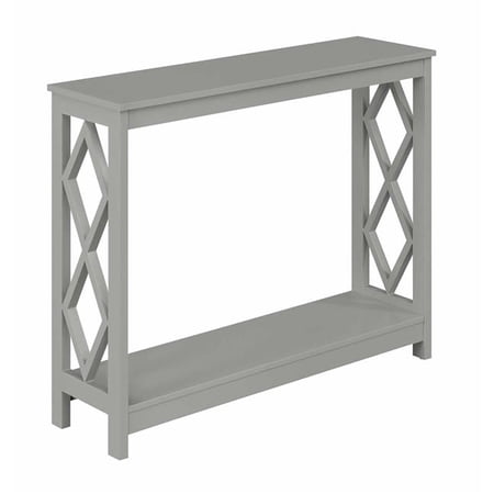Diamond Console Table, Gray - 40 x 12 x 31.75 in.